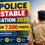 MP Police Constable Notification 2026 for 7,500 Posts