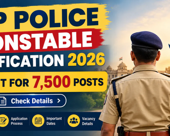 MP Police Constable Notification 2026 for 7,500 Posts