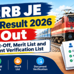 RRB JE CBT 2 Result 2026